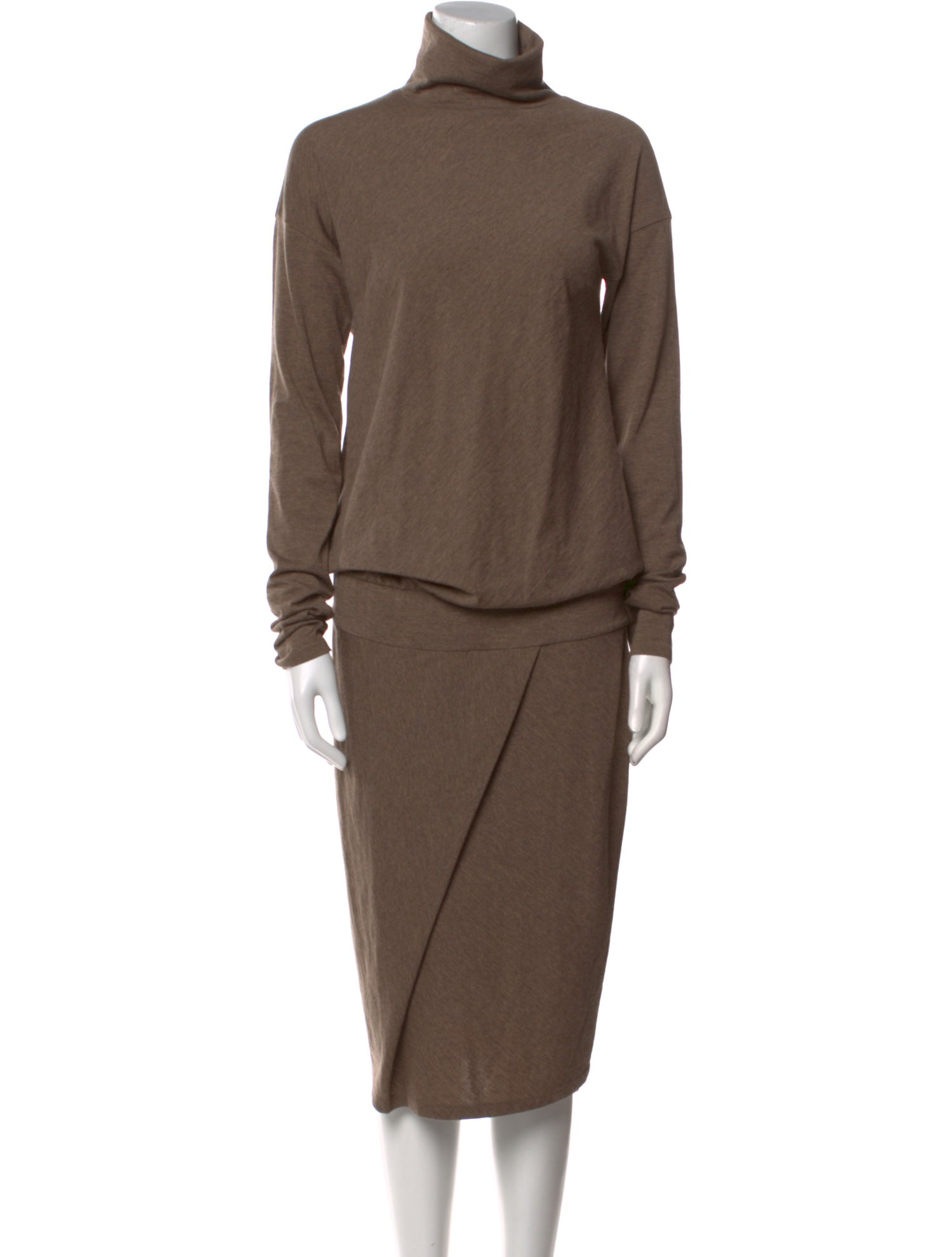 Brunello Cucinelli Silk Midi Length Dress