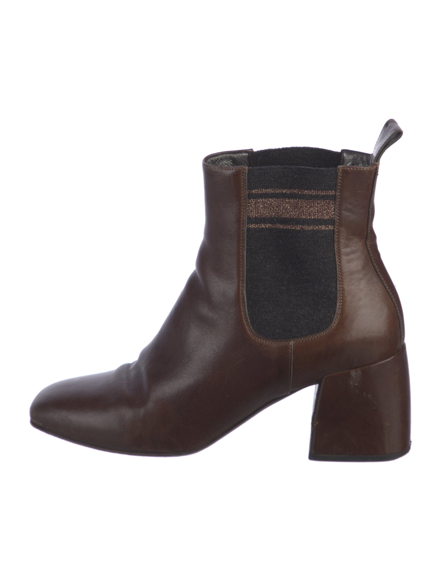 Brunello Cucinelli Leather Chelsea Boots