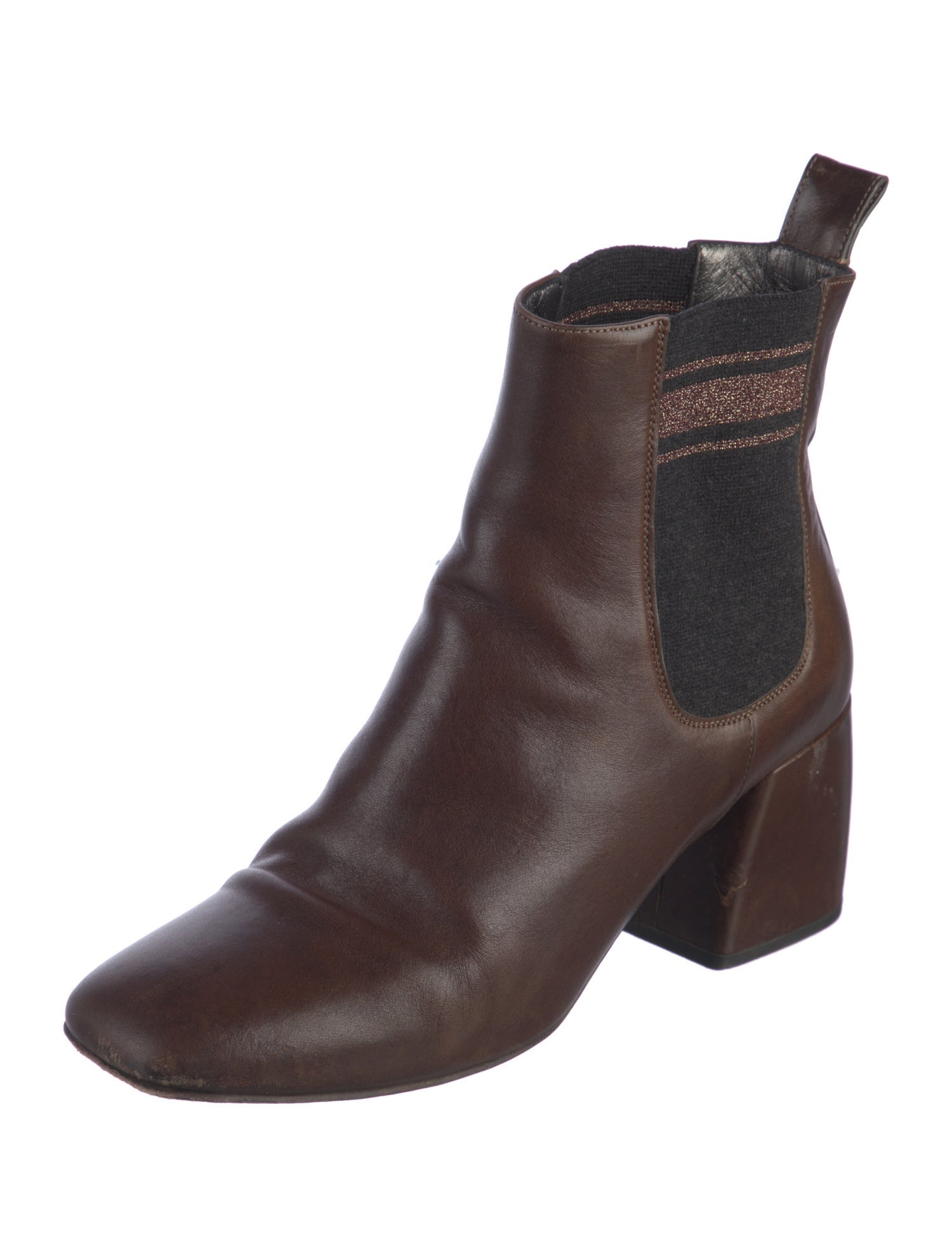 Brunello Cucinelli Leather Chelsea Boots