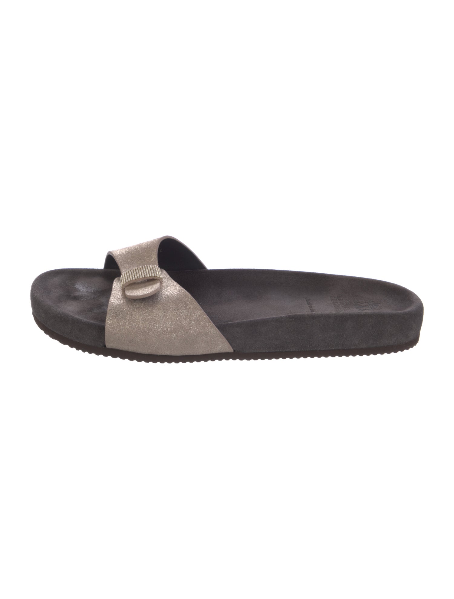 Brunello Cucinelli Suede Slides
