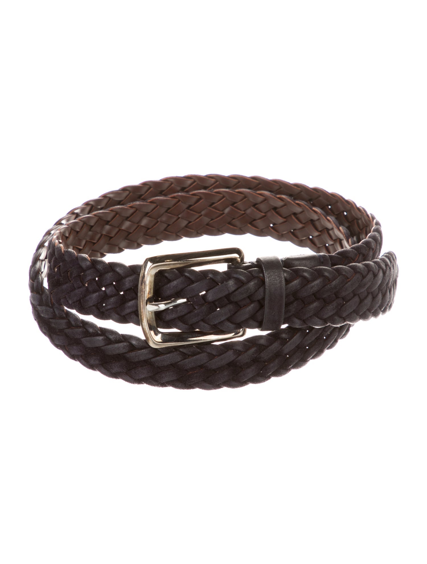 Brunello Cucinelli Suede Braided Accents Waist Belt