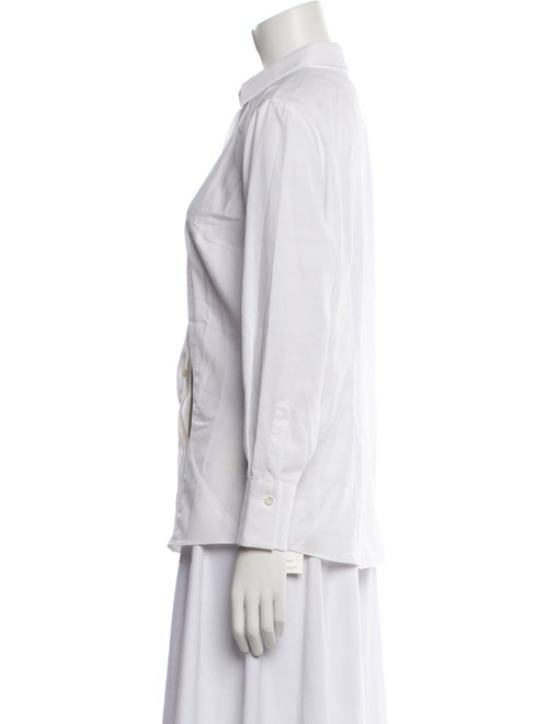 Brunello Cucinelli Long Sleeve Button-Up Top