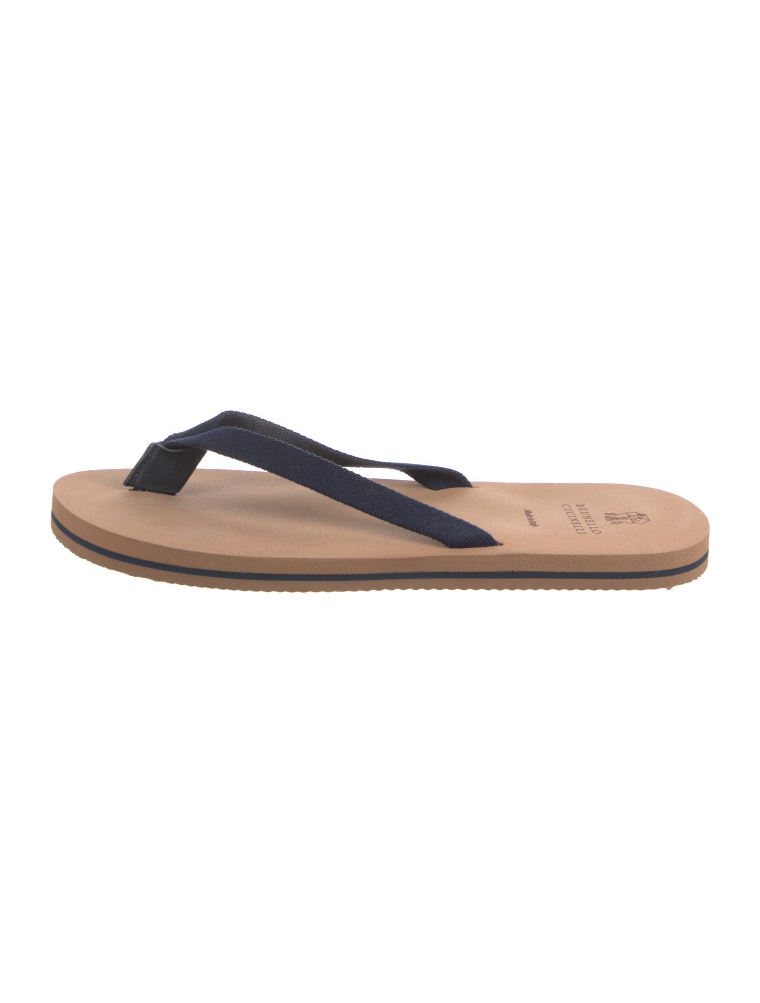 Brunello Cucinelli Canvas Flip Flops