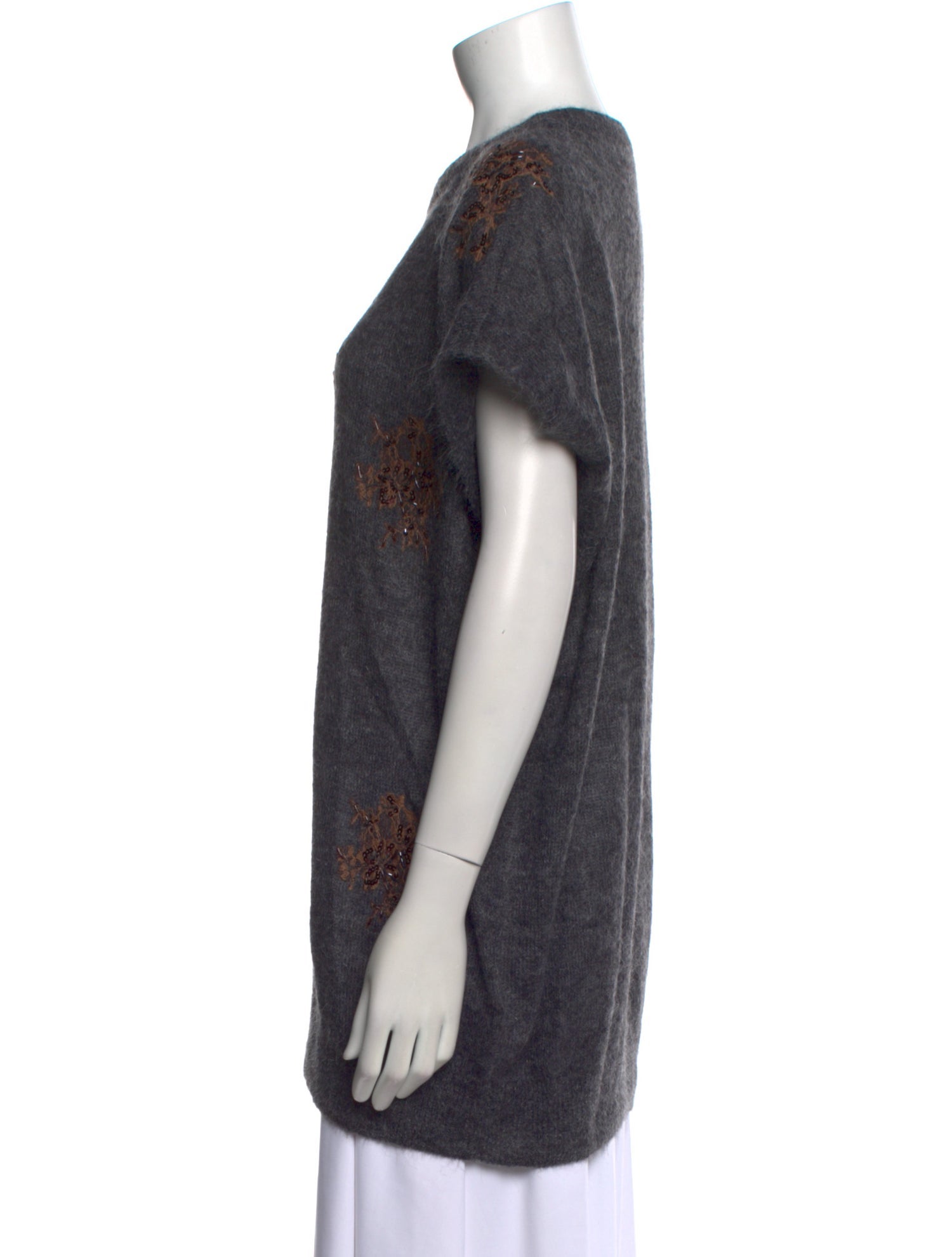 Brunello Cucinelli Printed Crew Neck Sweater