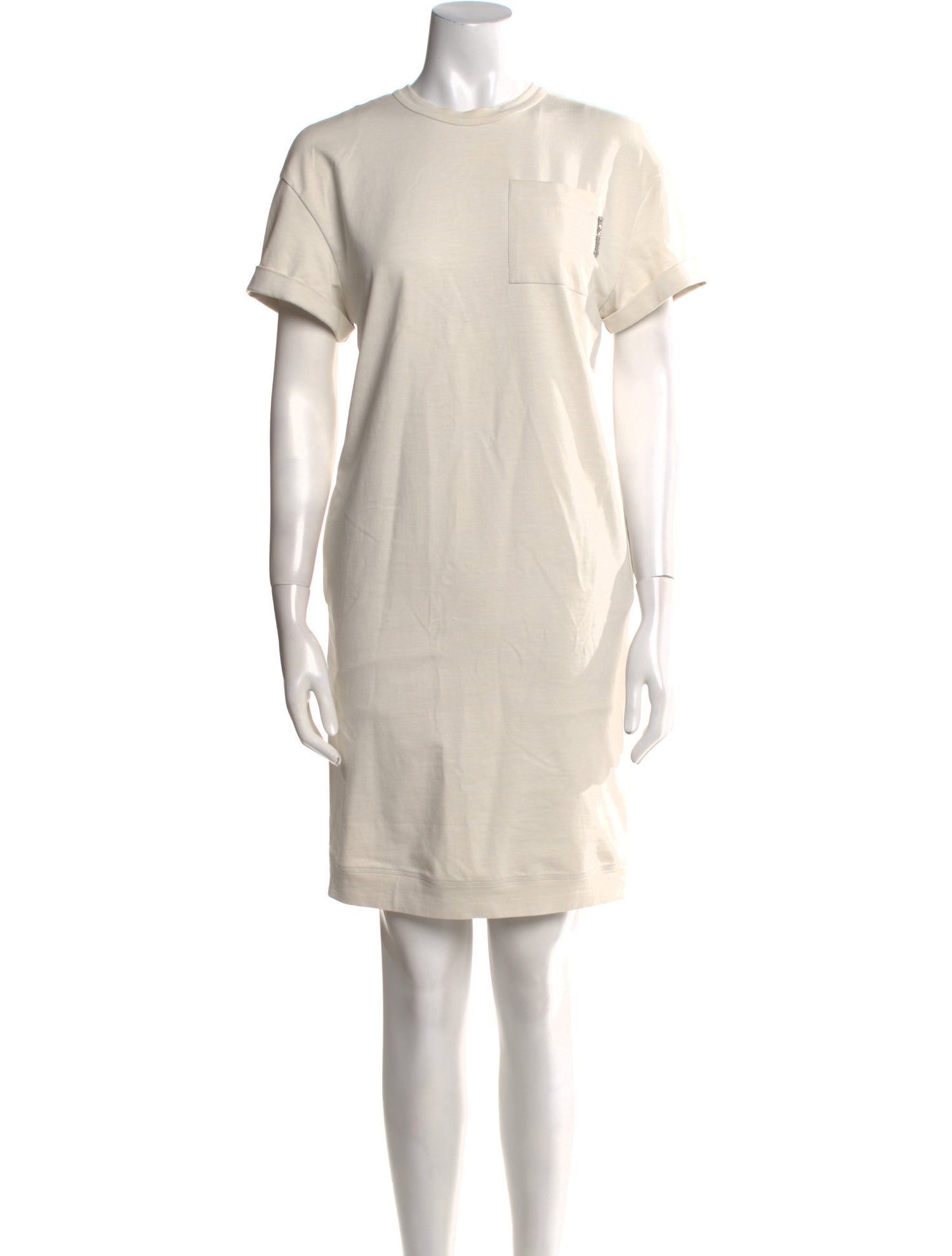 Brunello Cucinelli Crew Neck Mini Dress