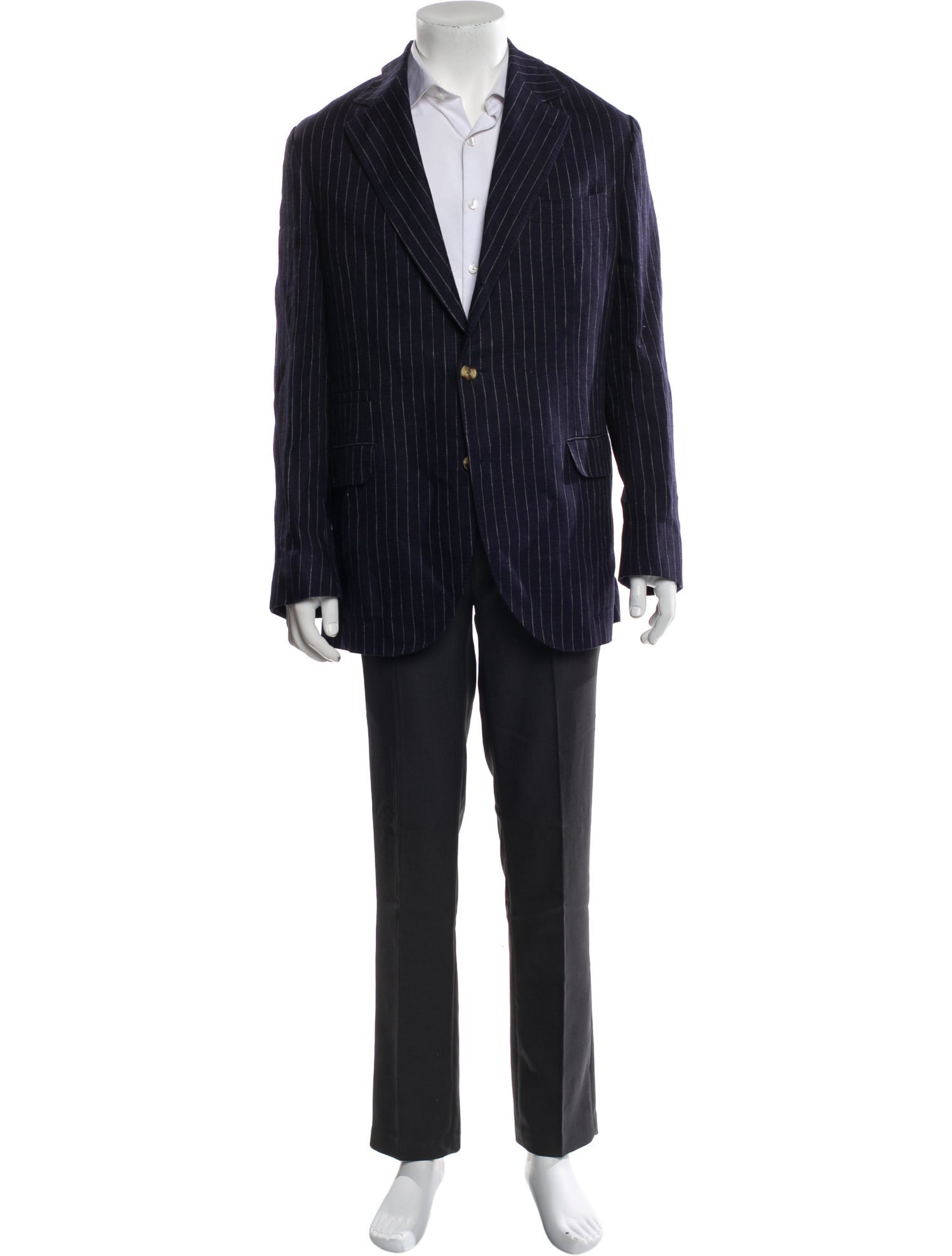 Brunello Cucinelli Linen Striped Blazer