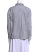 Brunello Cucinelli Striped Long Sleeve Button-Up Top
