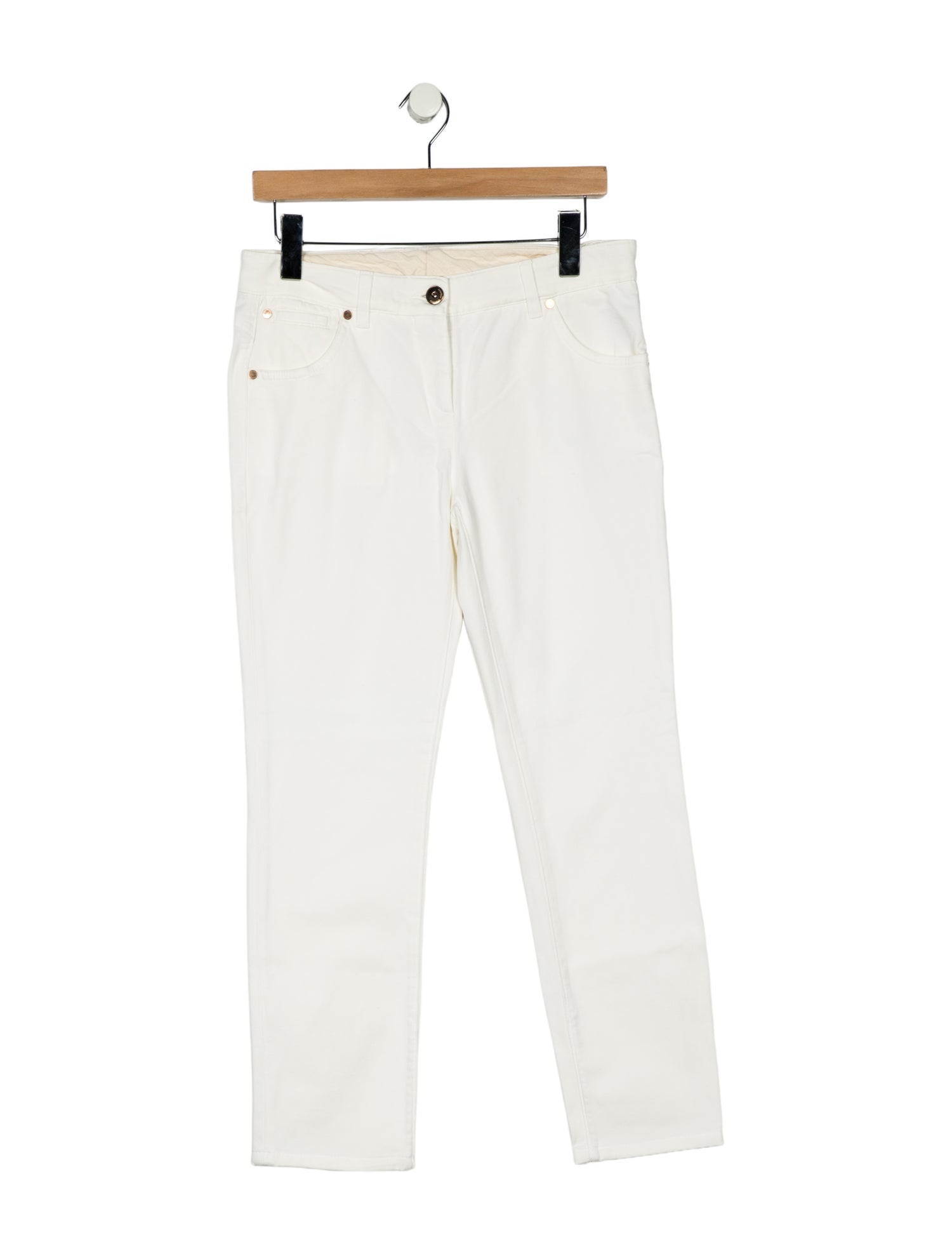 Brunello Cucinelli Mid-Rise Straight Leg Jeans