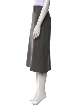 Brunello Cucinelli Virgin Wool Midi Length Skirt