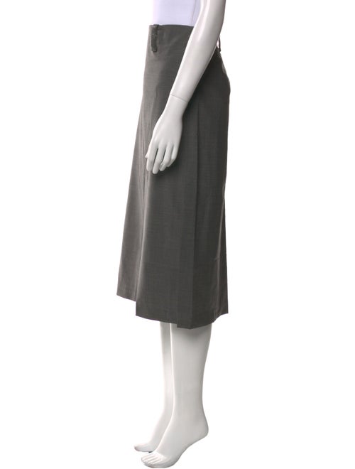 Brunello Cucinelli Virgin Wool Midi Length Skirt