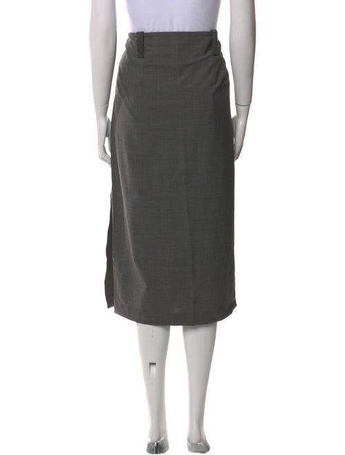 Brunello Cucinelli Virgin Wool Midi Length Skirt