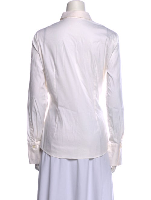 Brunello Cucinelli Long Sleeve Button-Up Top