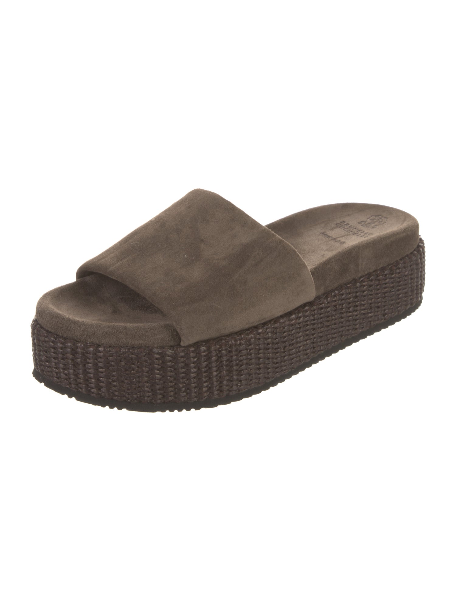Brunello Cucinelli Monili Suede Espadrilles
