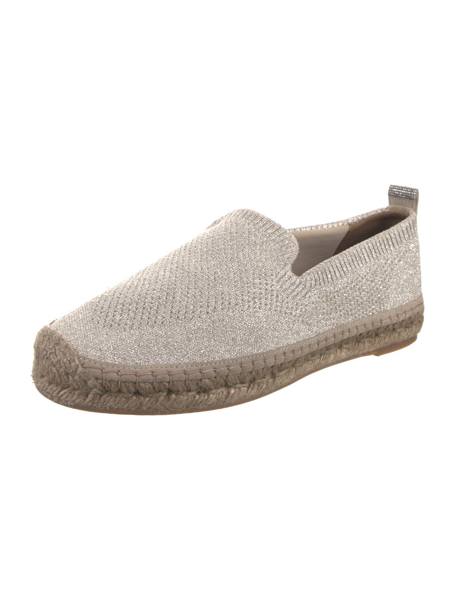 Brunello Cucinelli Canvas Glitter Accents Espadrilles