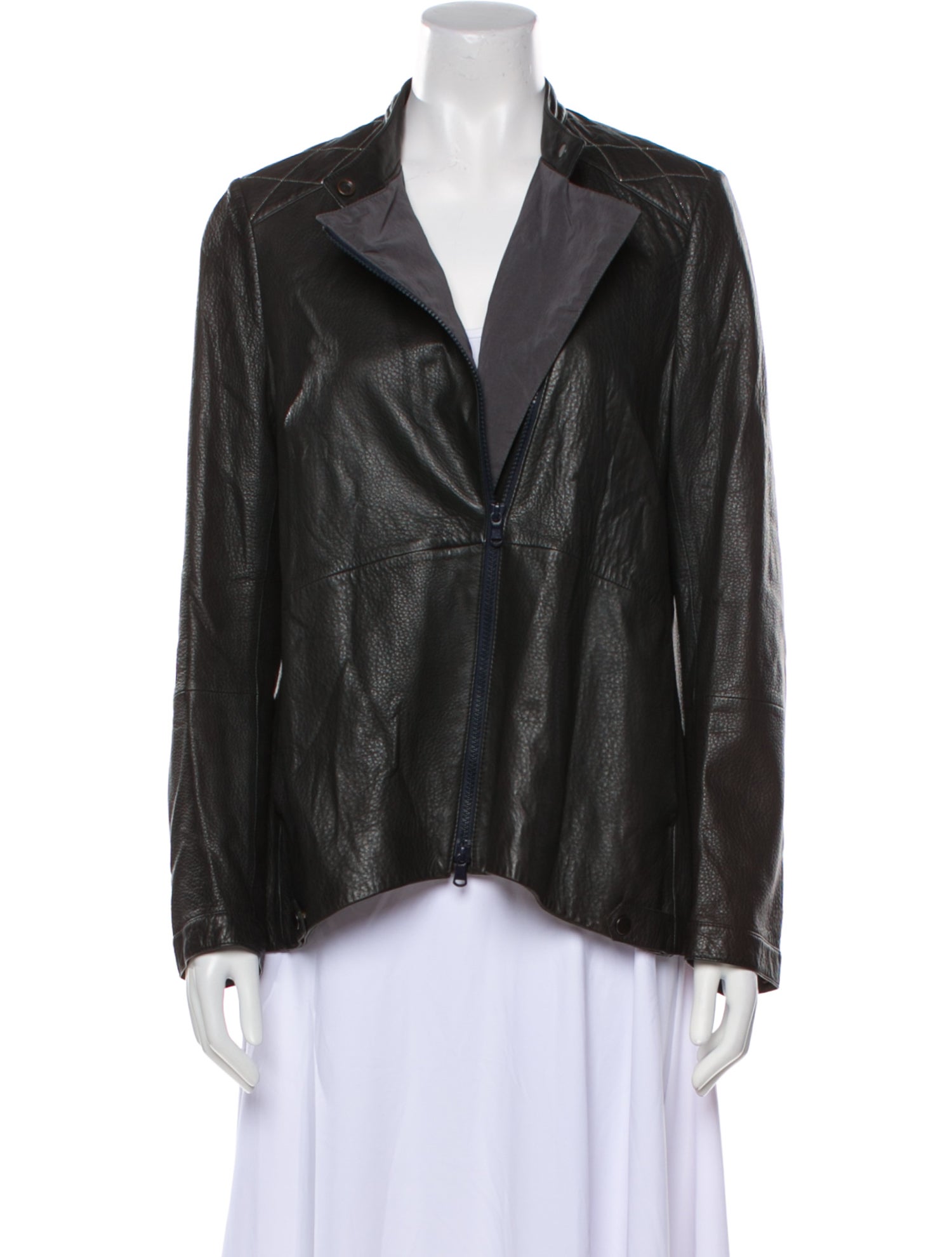 Brunello Cucinelli Leather Blazer