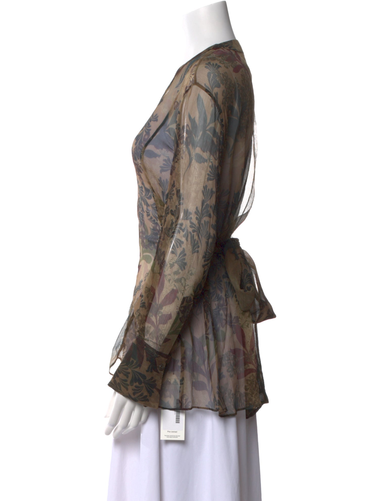 Brunello Cucinelli Silk Printed Blouse