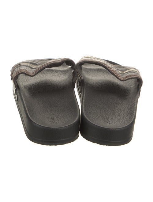 Brunello Cucinelli Monili Leather Slides