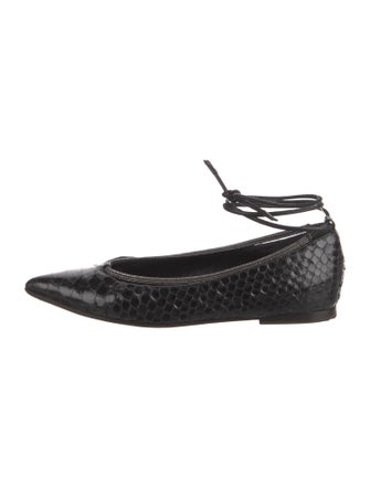 Brunello Cucinelli Snakeskin Ballet Flats