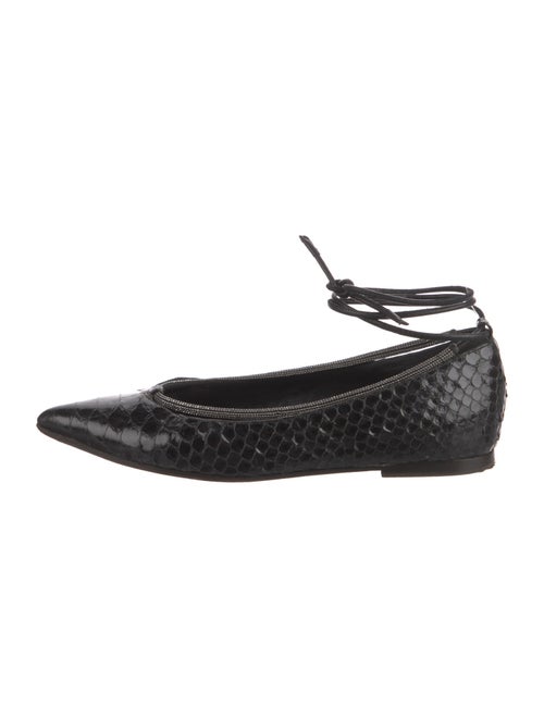 Brunello Cucinelli Snakeskin Ballet Flats