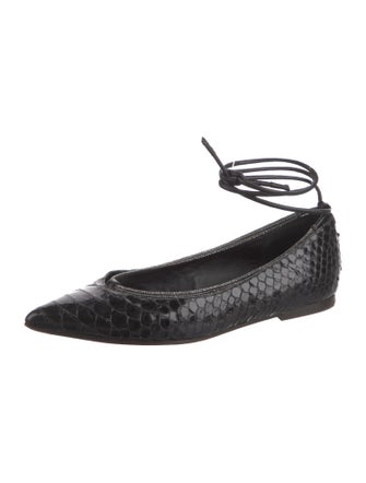 Brunello Cucinelli Snakeskin Ballet Flats