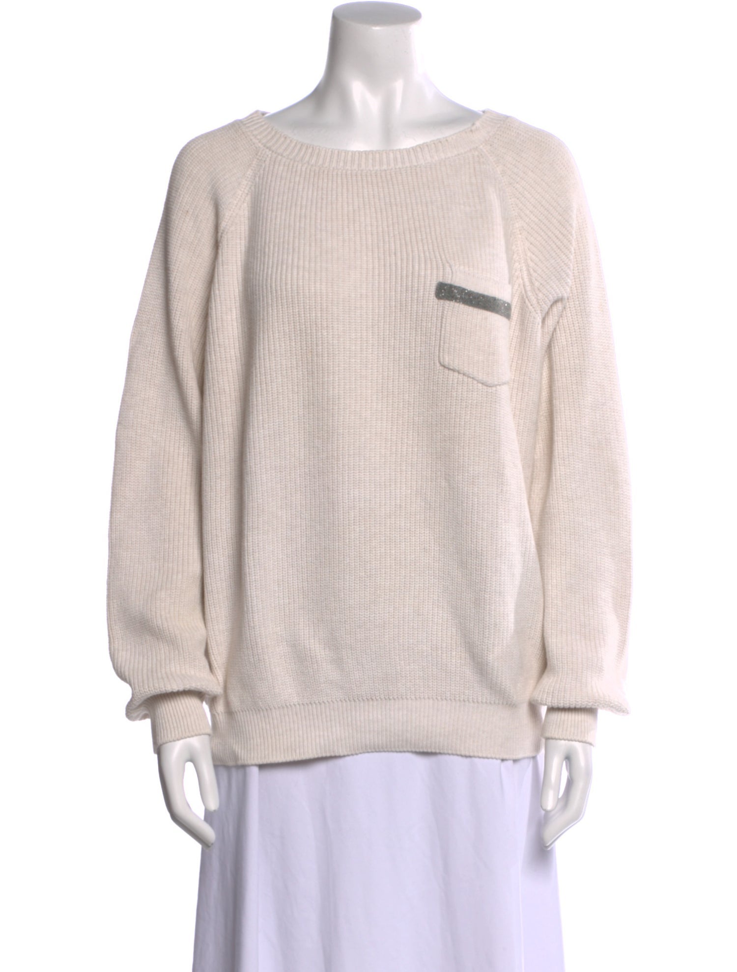 Brunello Cucinelli Bateau Neckline Sweater