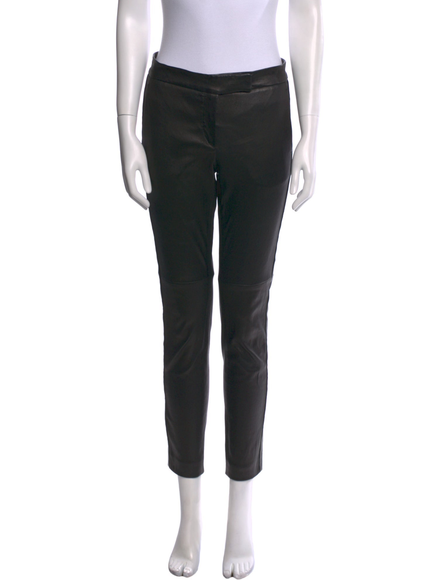 Brunello Cucinelli Leather Skinny Leg Pants