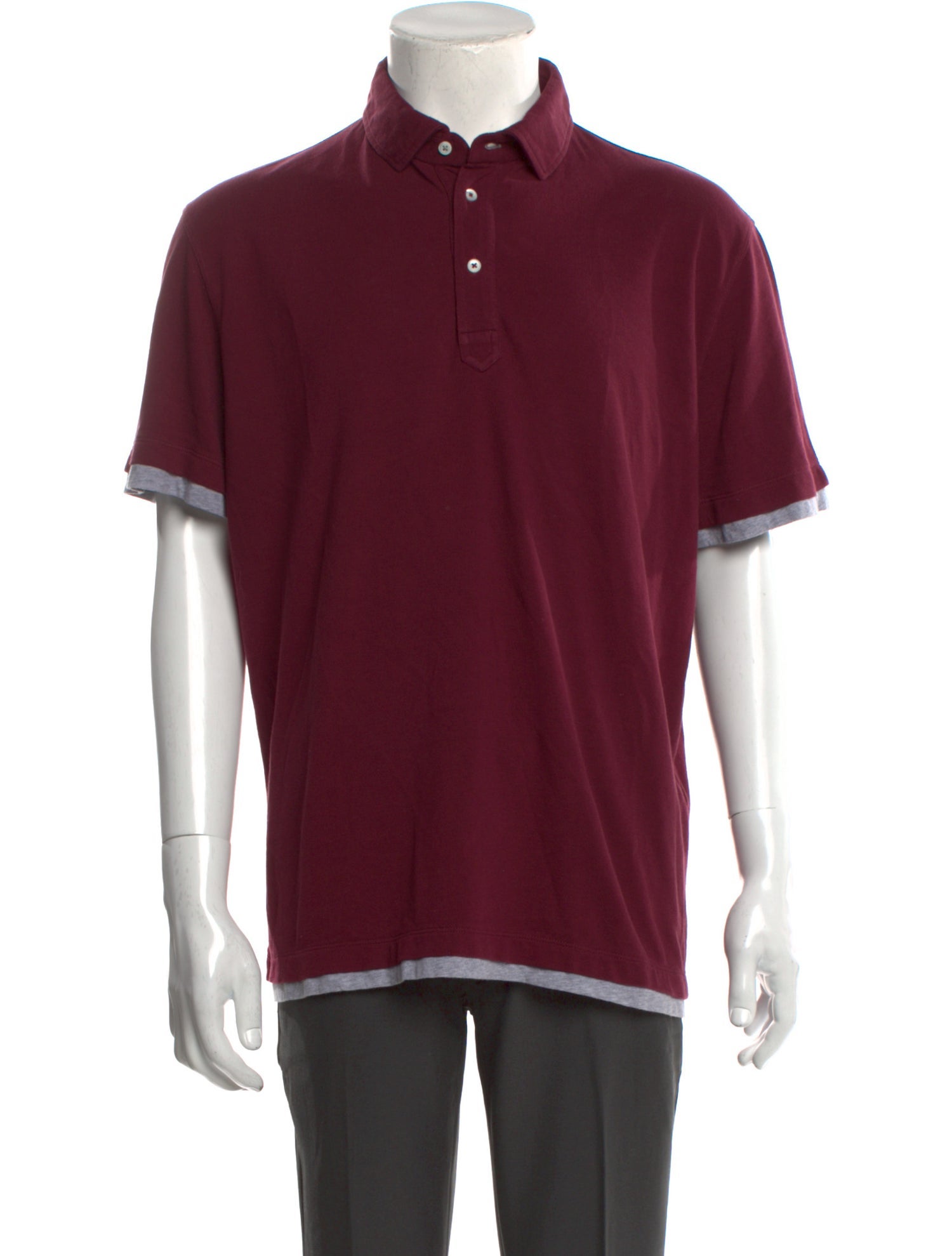 Brunello Cucinelli Collar Short Sleeve Polo Shirt
