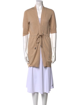 Brunello Cucinelli Cashmere Open Front Sweater