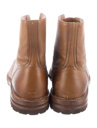 Brunello Cucinelli Leather Combat Boots