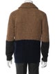 Brunello Cucinelli Alpaca Colorblock Pattern Cardigan