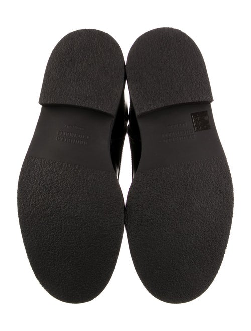 Brunello Cucinelli Leather Combat Boots