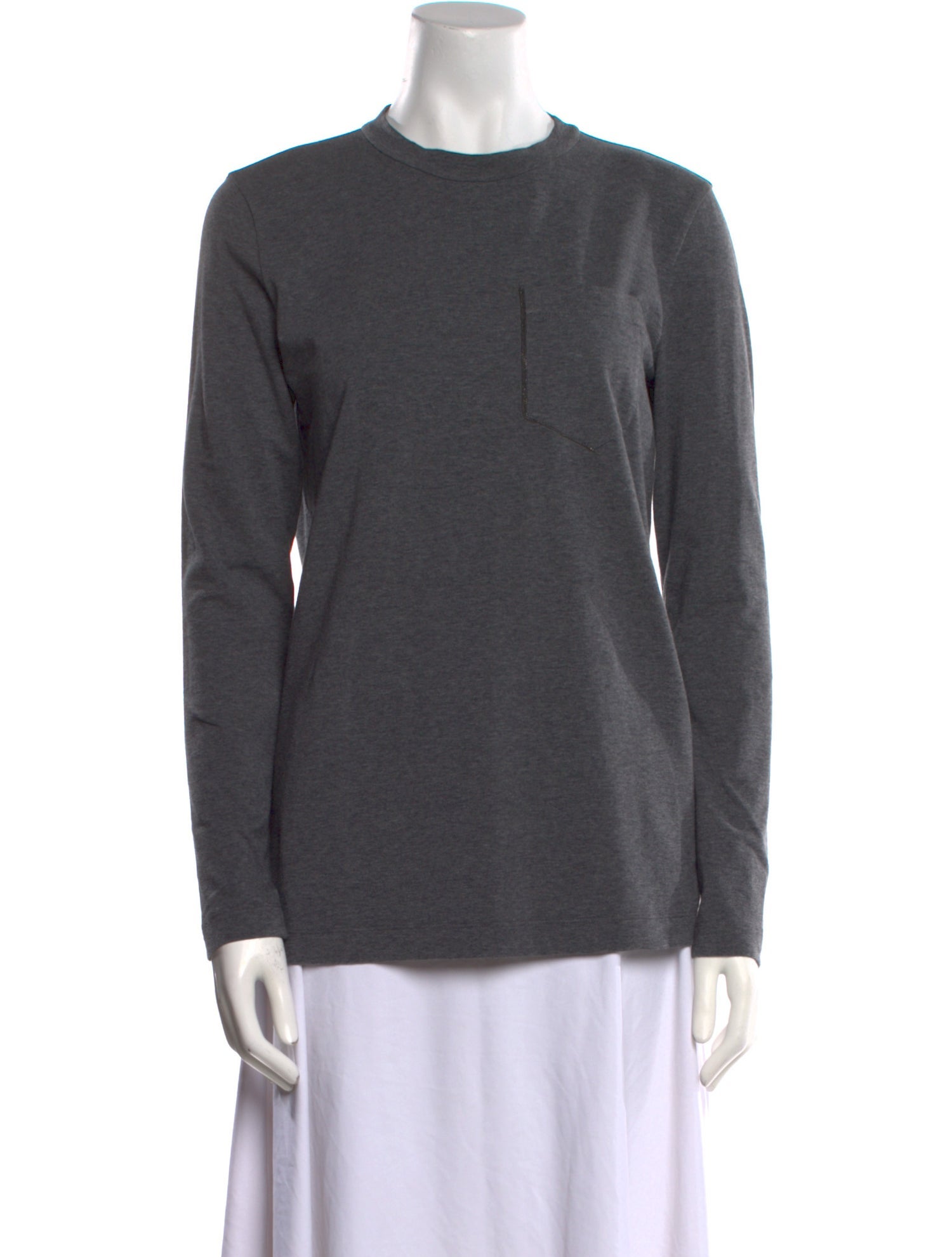 Brunello Cucinelli Crew Neck Long Sleeve Sweatshirt