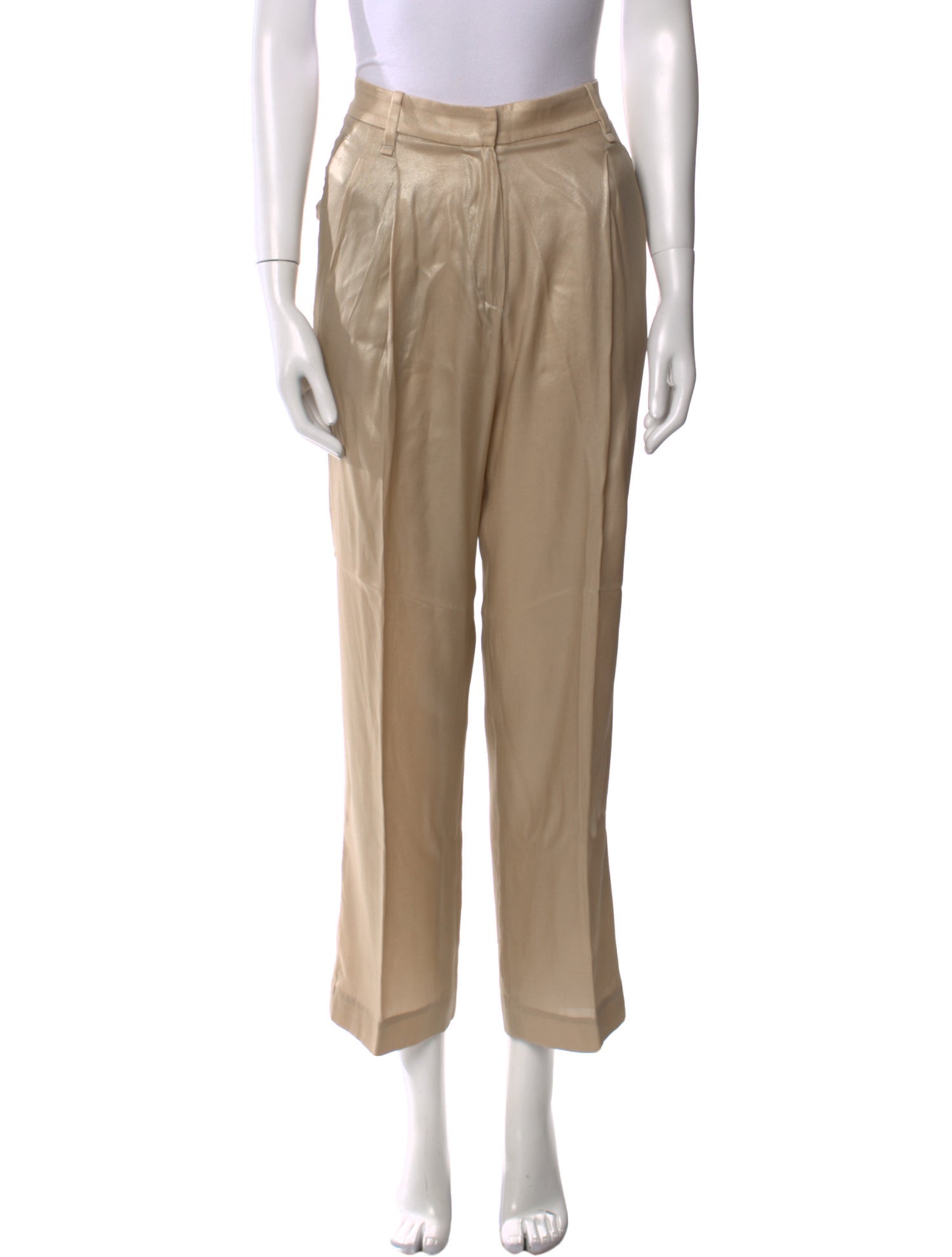 Brunello Cucinelli Silk Wide Leg Pants