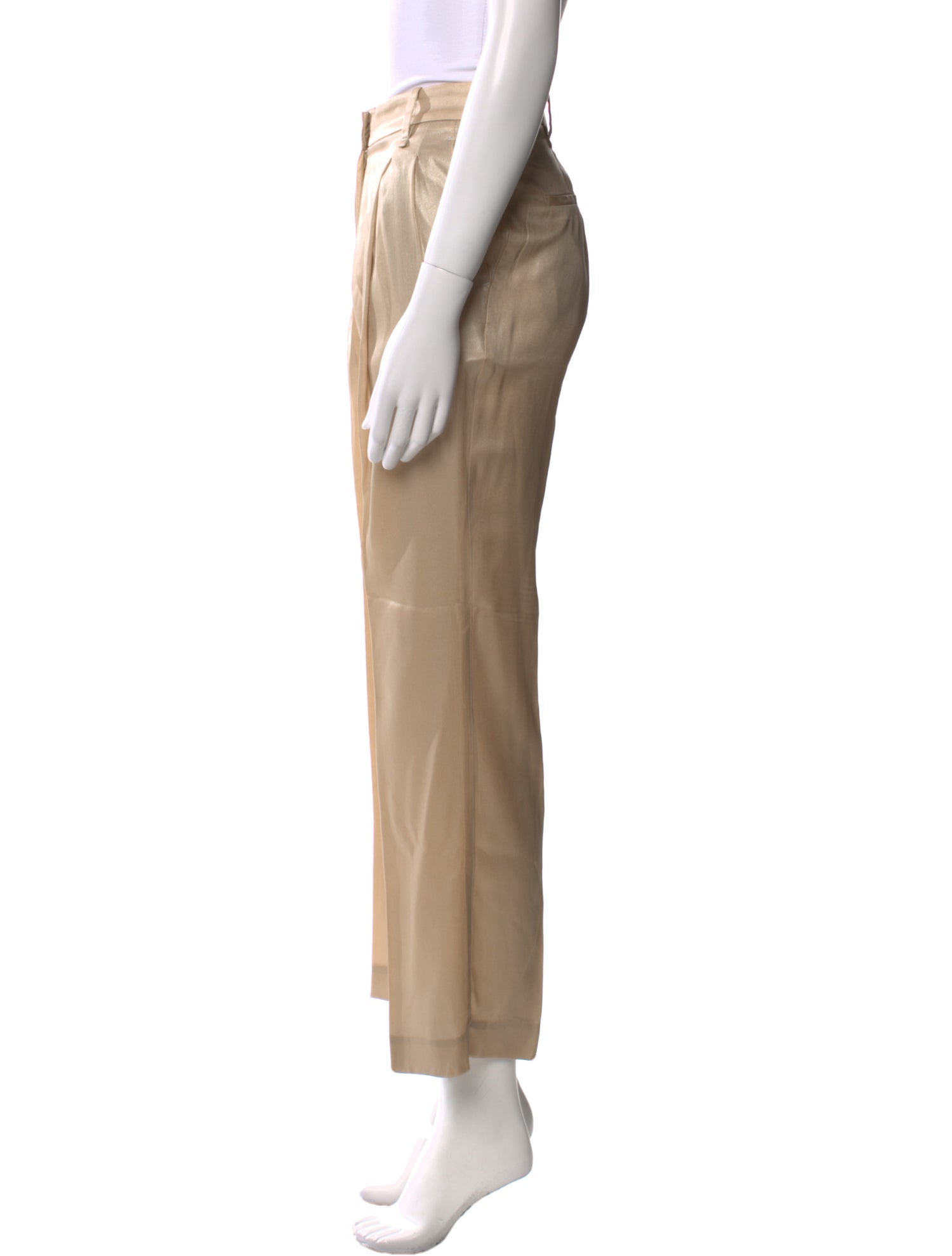 Brunello Cucinelli Silk Wide Leg Pants