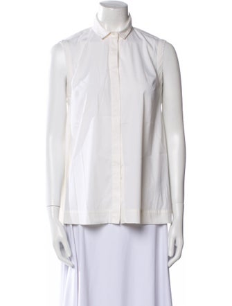 Brunello Cucinelli Sleeveless Button-Up Top