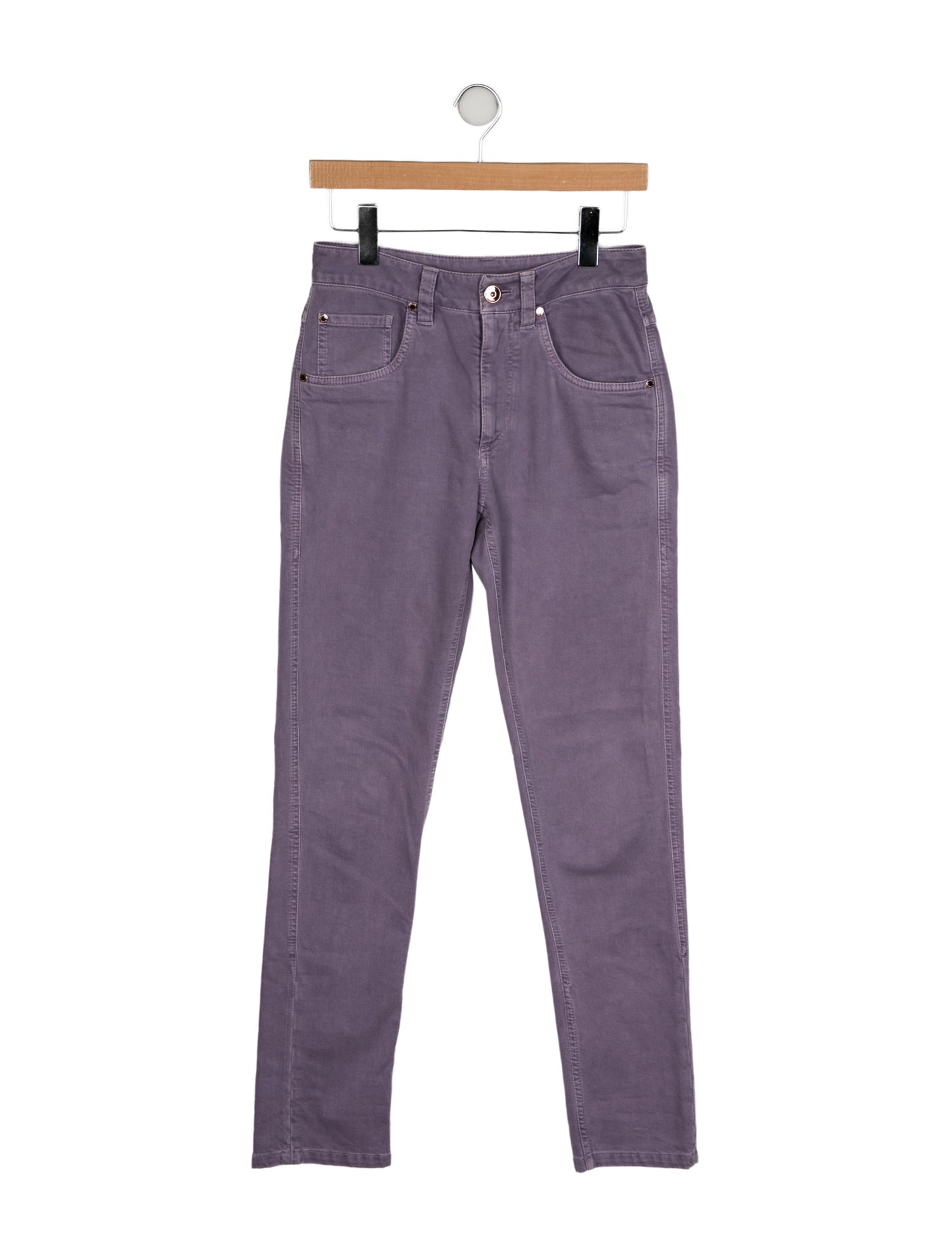 Brunello Cucinelli Mid-Rise Straight Leg Jeans
