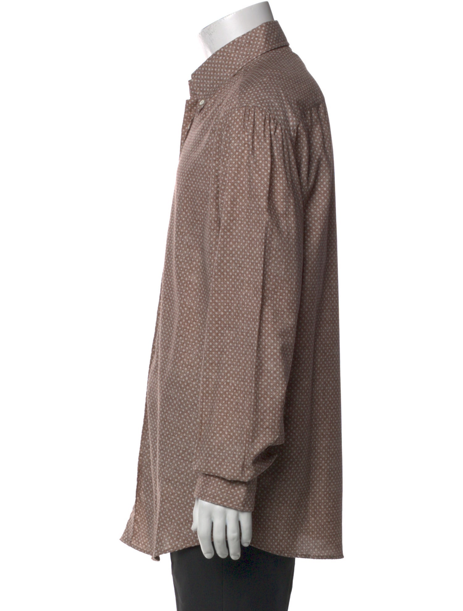 Brunello Cucinelli Printed Long Sleeve Shirt