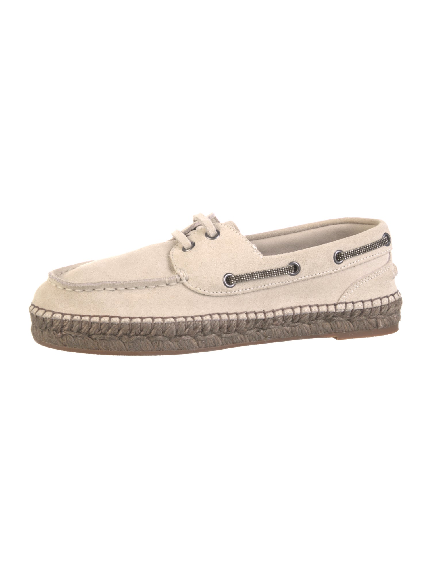 Brunello Cucinelli Monili Suede Espadrilles