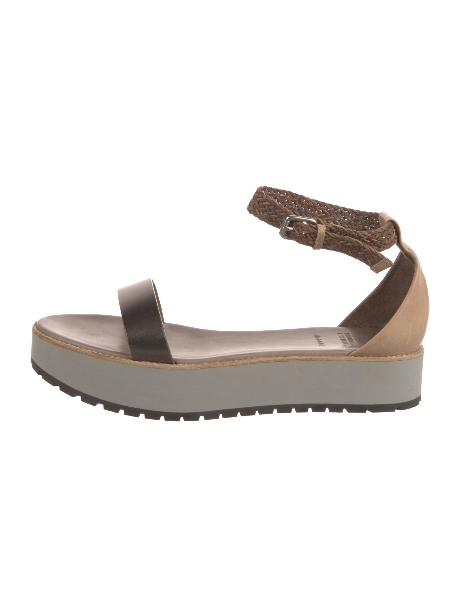 Brunello Cucinelli Monili Leather Sandals