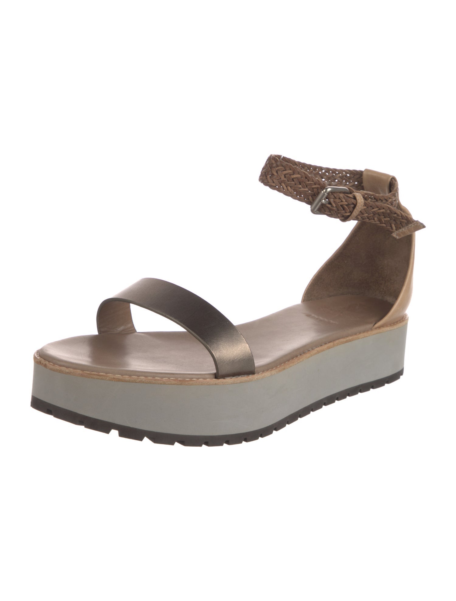 Brunello Cucinelli Monili Leather Sandals