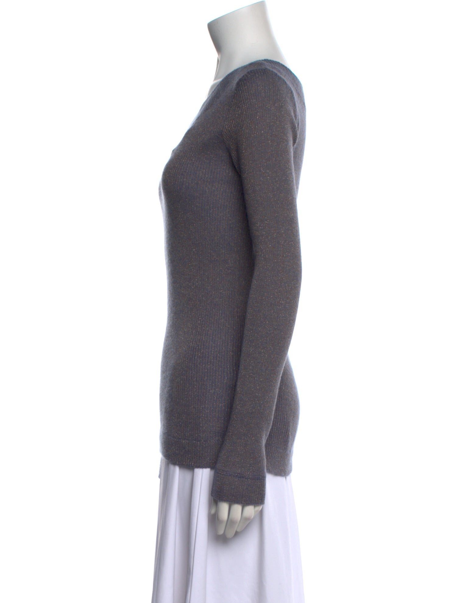 Brunello Cucinelli V-Neck Long Sleeve T-Shirt w/ Tags