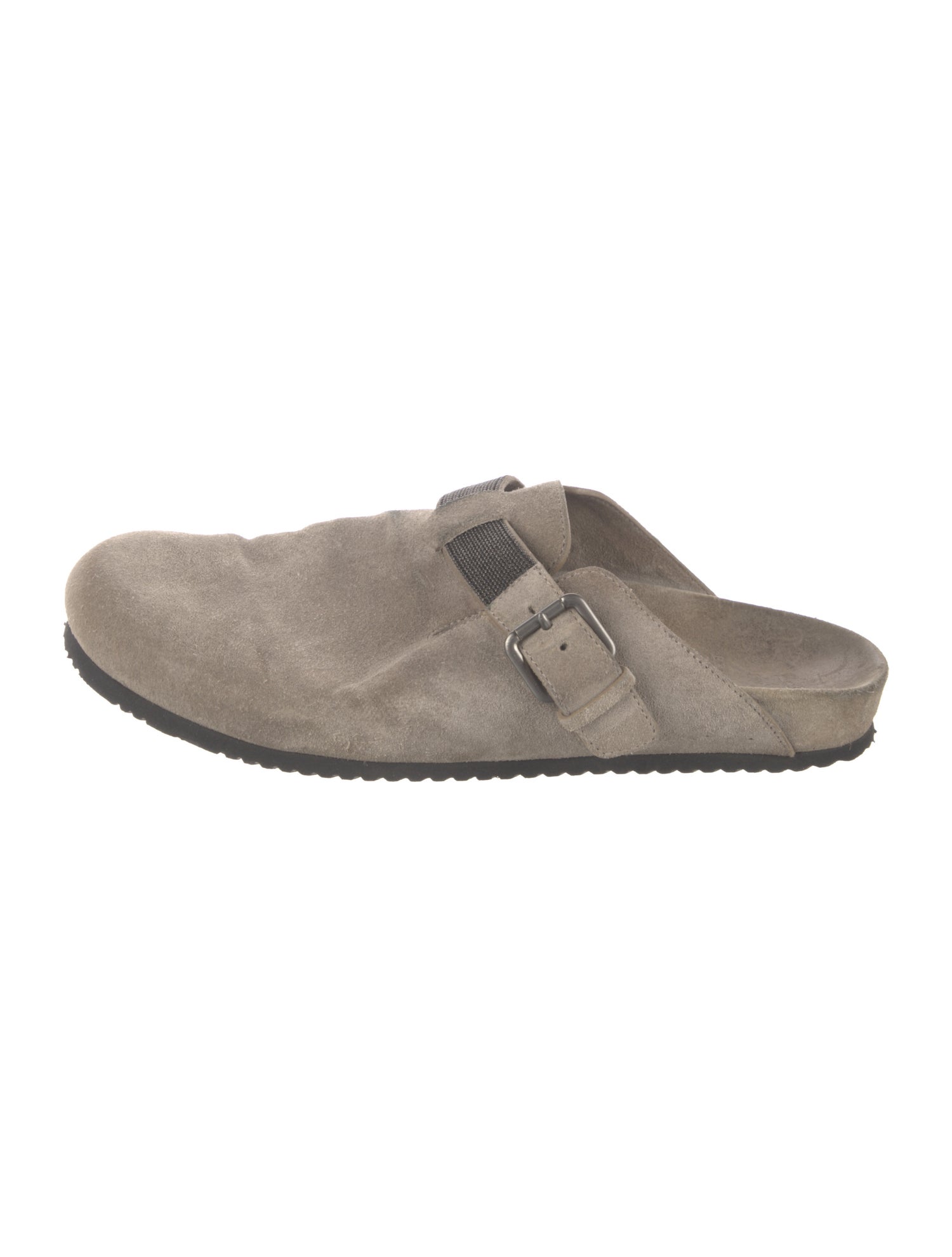 Brunello Cucinelli Monili Suede Mules