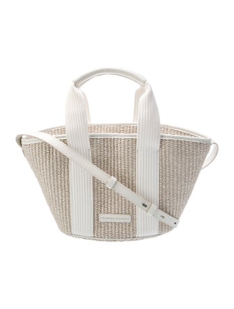 Brunello Cucinelli Raffia Top Handle Bag