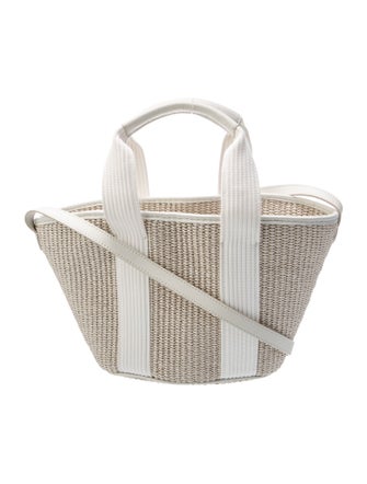 Brunello Cucinelli Raffia Top Handle Bag