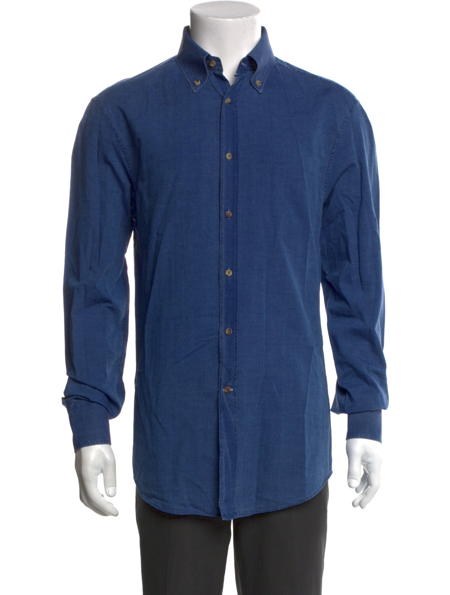 Brunello Cucinelli Long Sleeve Denim Shirt