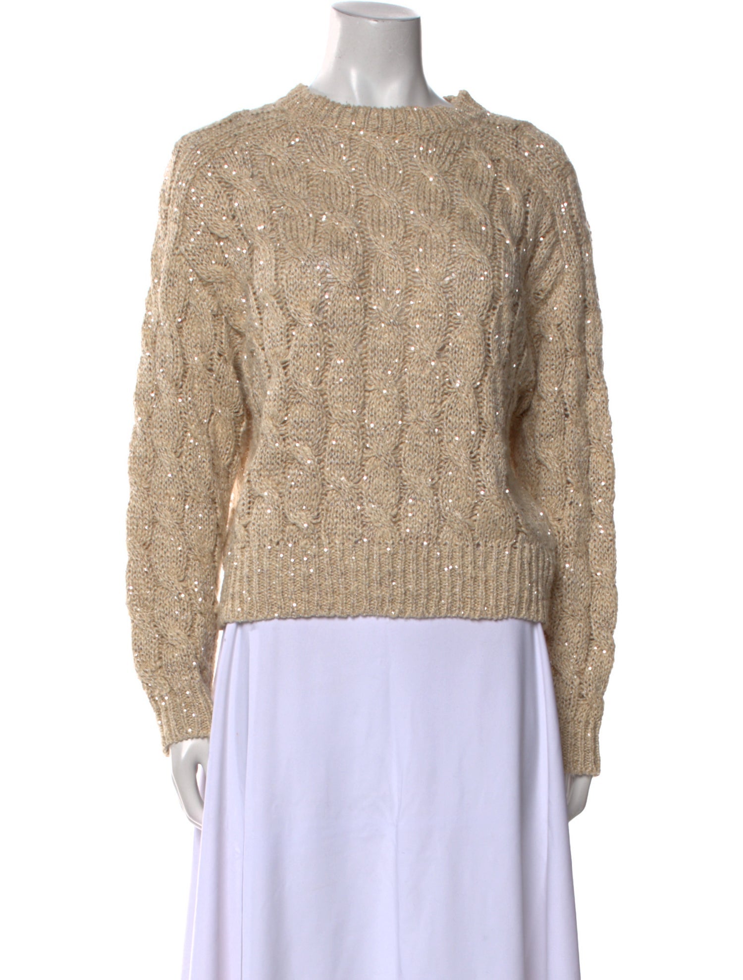 Brunello Cucinelli Silk Patterned Sweater