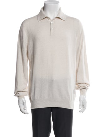 Brunello Cucinelli Cashmere Collar Polo Sweater