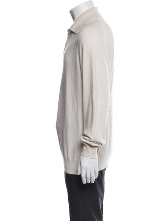 Brunello Cucinelli Cashmere Collar Polo Sweater
