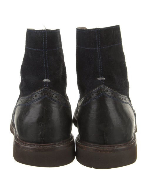 Brunello Cucinelli Leather Lace-Up Boots