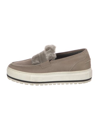 Brunello Cucinelli Monili Suede Sneakers